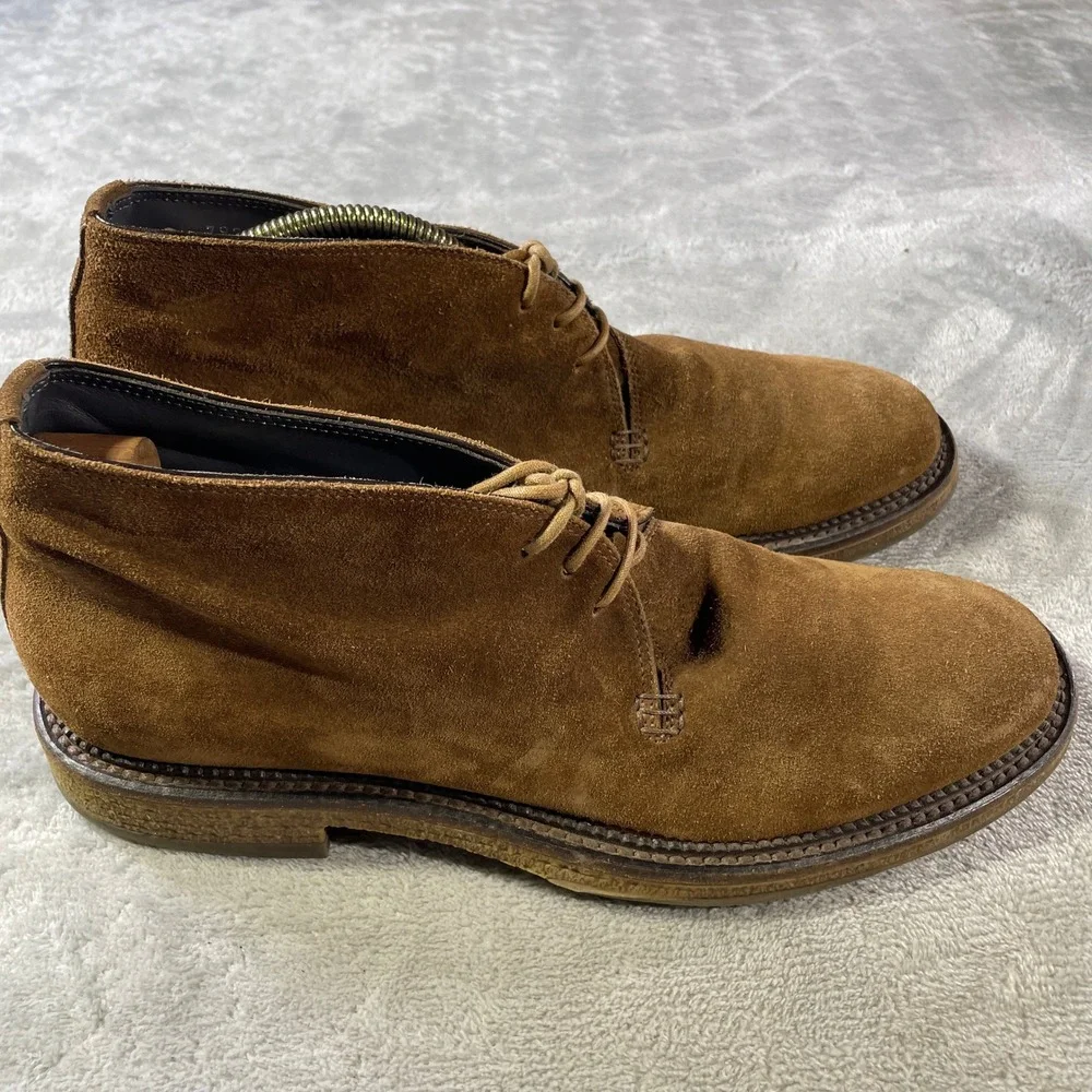 To Boot New York Adam Derrick Chukka Boots Mens 9 Brown Suede Leather Italy